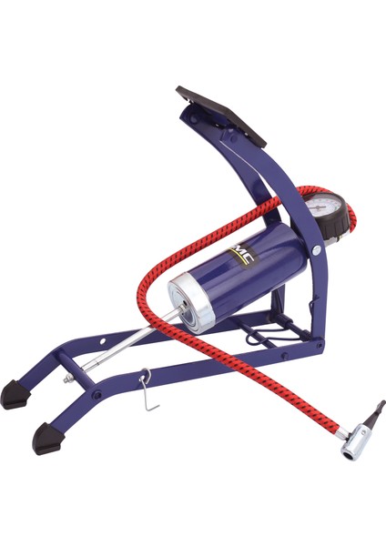 Ayak Basmalı Bisiklet - Motorsiklet - Futbol Topu Pompası - Basınç Göstergeli