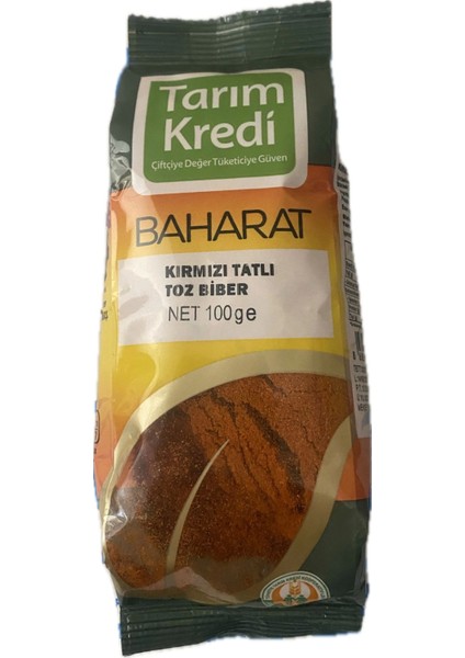 Tk Kırmızı Tatlı Toz Biber 100GR