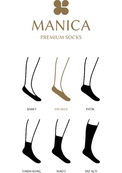 Erkek Bambu Sneaker Çorap 4 Çift - Siyah modelleri