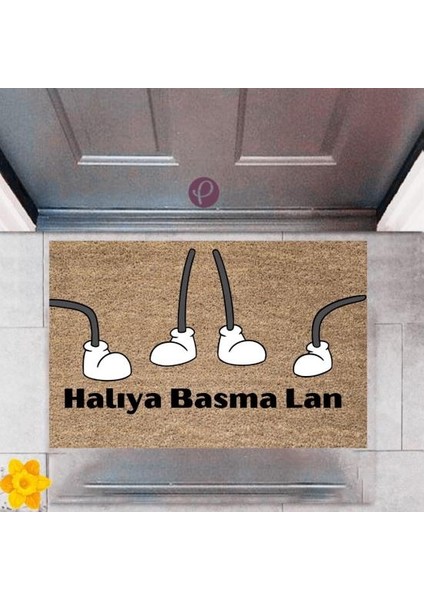 Kapı Önü Paspası Dekoratif Dijital Baskı Halıya Basma Lan P-2384