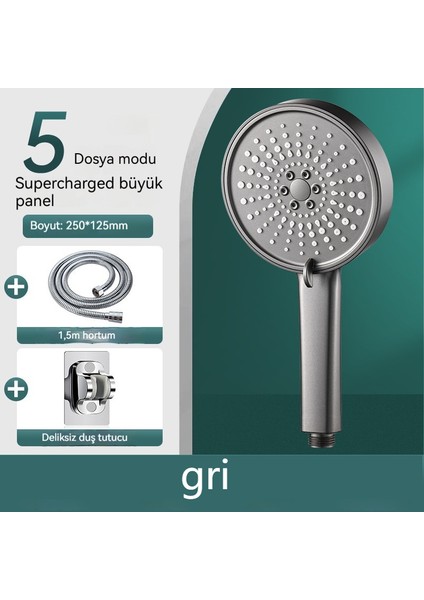 Ev Duş + 1.5m Su Borusu + Taban (Yurt Dışından)