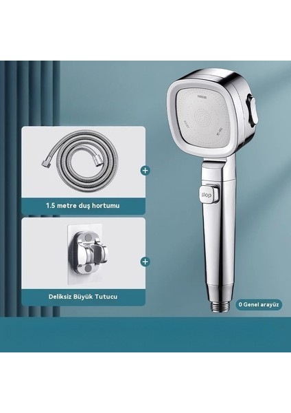 Duş + 1.5m Su Borusu + Taban (Yurt Dışından)