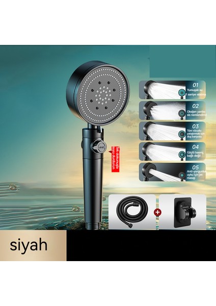 Duş + 1.5m Su Borusu + Taban (Yurt Dışından)