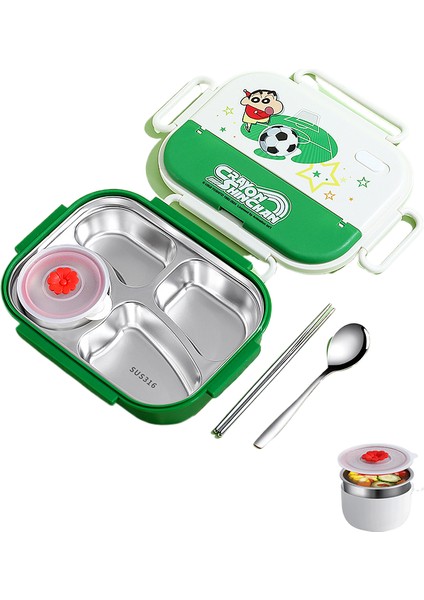 316 Paslanmaz Çelik Yalıtımlı Öğle Yemeği Kutusu Crayon Shin-Yeni Öğrenci Özel Izgara Öğle Yemeği Kutusu (Yurt Dışından)