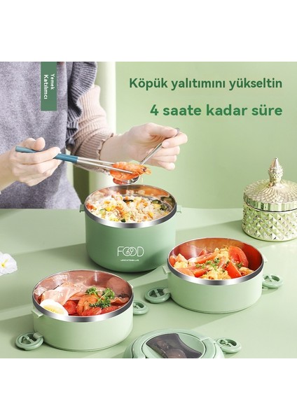 304 Paslanmaz Çelik Çift Katlı Ofis Çalışanı Taşınabilir No Tencere Çok Katmanlı Öğle Yemeği Kutusu (Yurt Dışından) modelleri