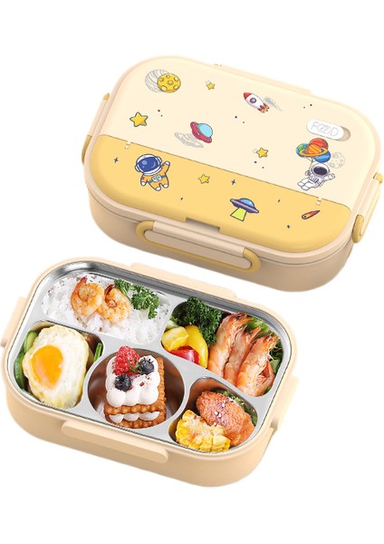 316 Paslanmaz Çelik Beş Izgara Taşınabilir Isı Yalıtımlı Öğle Yemeği Kutusu (Yurt Dışından)