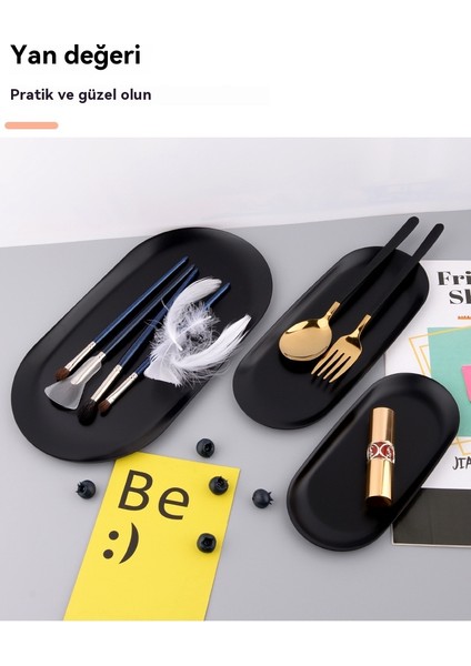 Iskandinav Ins Oval Tepsi Paslanmaz Çelik Aperatif Tepsi (Yurt Dışından) modelleri