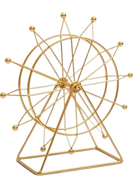 Demir Dönme Dolap Süsleri Işıklı Ev Aksesuarları Dönen Işıklı Modern Oturma Odası Yaratıcı Işık Lüks Dekorasyon El Sanatları (Yurt Dışından)