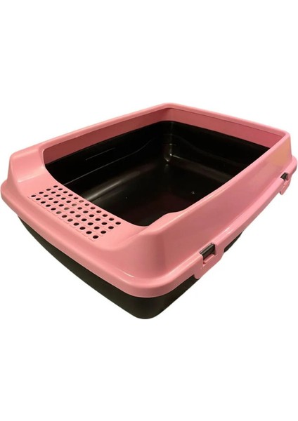 Chitto Elekli Açık Kedi Tuvaleti - Pembe ** (Kürek Hediyeli)