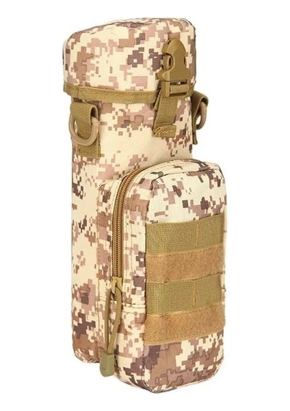 Gül Kırmızı Çok Fonksiyonlu Taktik Omuz Sırt Çantası Su Isıtıcısı Kılıfı Asılı Çanta Seyahat Tırmanma Trekking Yürüyüş Kamp Bisiklet Açık Kayak (Yurt Dışından)