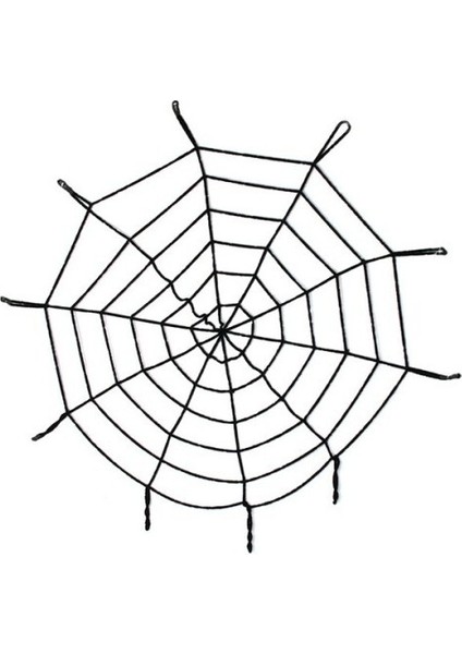 Ttt Halloween Cadılar Bayramı Örümcek Ağ Dekor Siyah (Yurt Dışından)