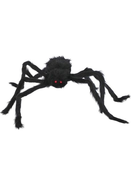 Parti Adresi Cadılar Bayramı Peluş Örümcek Halloween Parti Dekoru Siyah 75 cm (Yurt Dışından)