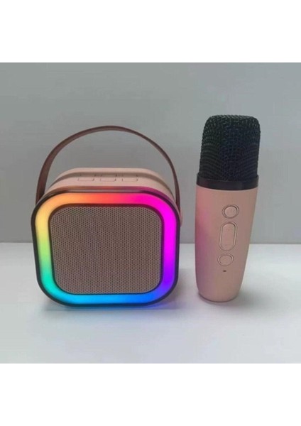 Polygold Karaoke Mikrofonlu Rgb Işıklı Bluetooth HOPARLÖR-SD02 (Yurt Dışından)