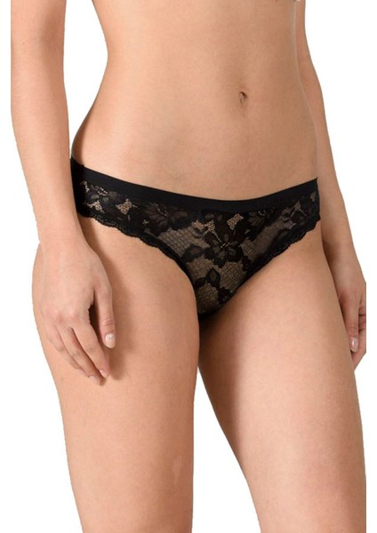 3'lü Paket Kadın Modal Pamuklu Dantelli Slip Külot