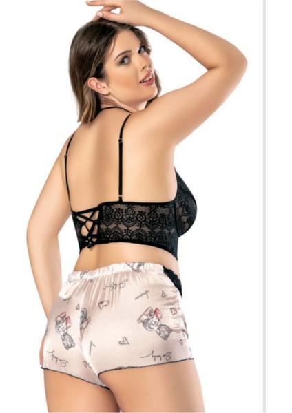Iç Giyim Night Light Şortlu Pijama Takım