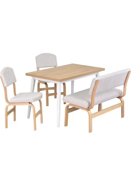 Ege Sandalye ve Bank Avanos Ahşap Mdf Mutfak Masası Takımı - 70 x 120 cm