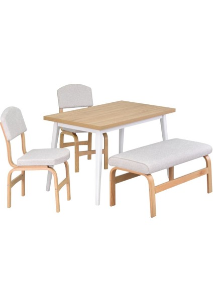Ege Sandalye ve Bank Avanos Ahşap Mdf Mutfak Masası Takımı - 70 x 120 cm