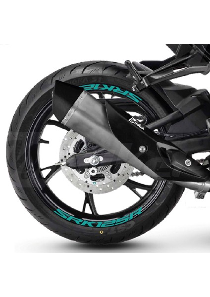 Rks (Qj Motor) Srk 125R Motosiklet Jant Içi Sticker Etiket Modeli Turkuaz