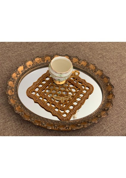 El Yapımı Petek Bardak Altlığı - Modern Mutfak Dekoru - 1 Servis Altlığı