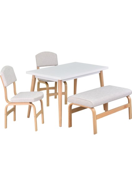 Ege Sandalye ve Bank Avanos Ahşap Mdf Mutfak Masası Takımı - 70 x 120 cm