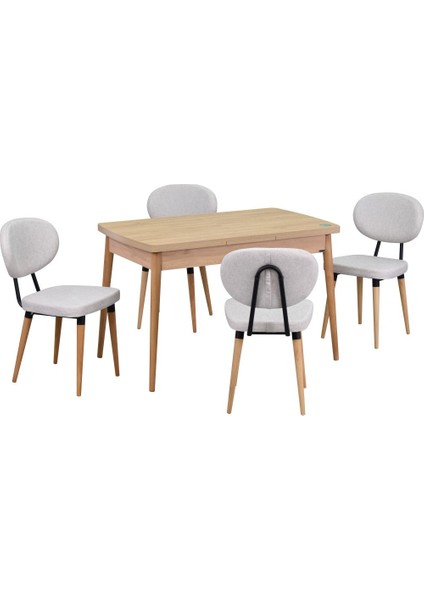 Deniz Sandalye Golf Ahşap Mdf Açılır Mutfak Masası Takımı - 70 x 120+30 cm modelleri