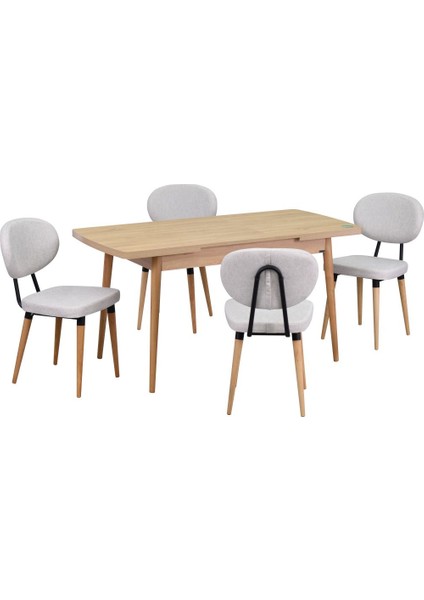 Deniz Sandalye Golf Ahşap Mdf Açılır Mutfak Masası Takımı - 70 x 120+30 cm fırsatları