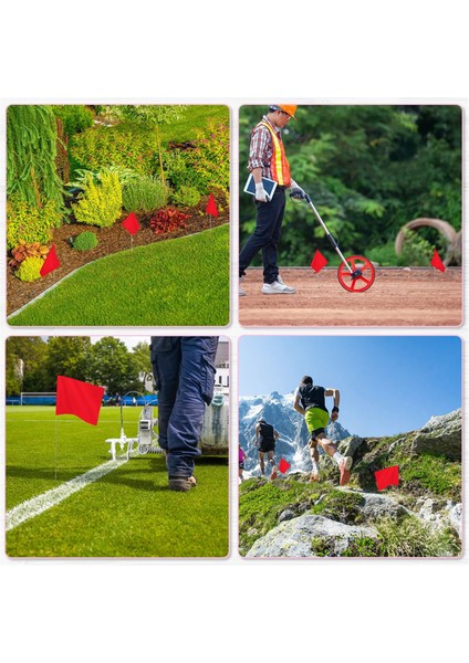 50 Paket Işaretleme Bayrakları, Kırmızı Bahçe Bayrakları 15X4X5 Inç, Işaret Bayrakları, Çim Bayrakları Işaretleyicileri, Sulama Bayrakları, Peyzaj Bayrakları (Yurt Dışından) indirimleri