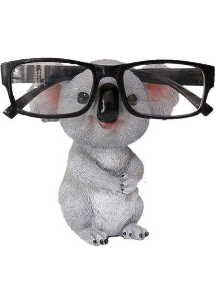 Koala Figürleri Hayvan Heykelleri Reçine Gözlük Standı Kalem Güneş Gözlüğü Tutucu Konteyner Masaüstü Ev Dekor Hediye A (Yurt Dışından)