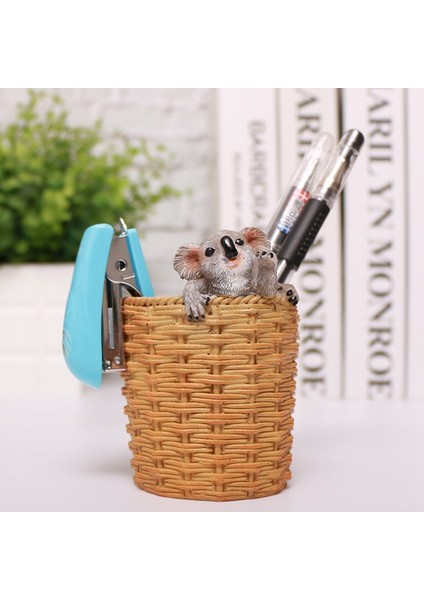 Koala Figürleri Hayvan Heykelleri Reçine Gözlük Standı Kalem Güneş Gözlüğü Tutucu Konteyner Masaüstü Ev Dekor Hediye A (Yurt Dışından) indirimleri
