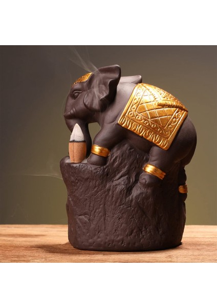 Fil Geri Akış Tütsü Tutucu Tütsü Şelale Brülör Duman Şelale Tütsü Çubukları Brülör Ev Altın (Yurt Dışından) fırsatları