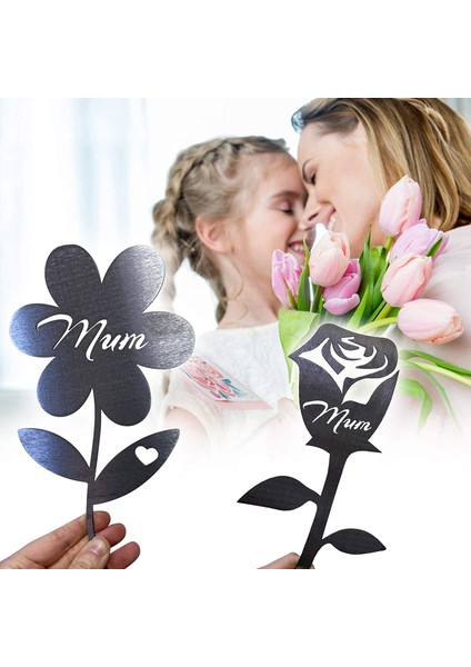 Mum Metal Demir Çiçek, El Dövme Çiçek Bahçesi Heykeli Gül Tahtası Bahçe Sanatı Ev Dekorasyonu -A (Yurt Dışından)