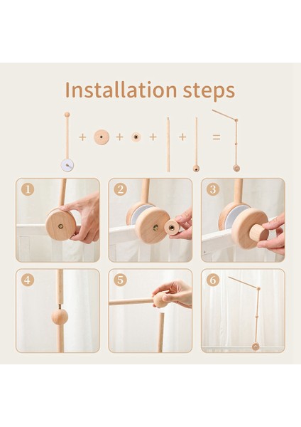 Bebek Beşiği Hareketli Kol - Beşik Için Ahşap Hareketli Kol Beşik Için Hareketli Askı Kız Bebek Kreş Dekoru (Yurt Dışından) indirimleri