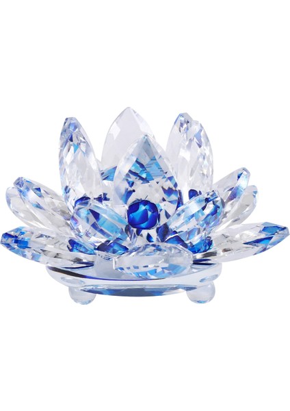 Mavi Kristal Çiçek Süslemeleri Kristal Lotus Iç Dekorasyon Kristal Cam Lotus Süslemeleri Yaratıcı (Küçük) (Yurt Dışından) modelleri