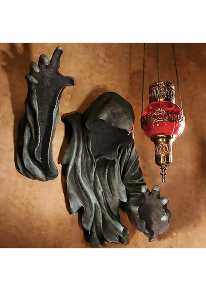 Gerilim Gece Gezgini Gotik Duvar Heykeli Hassas Reçine Yunan Mitolojisi Sürüngen Heykeli Tatil Hediyesi Için Void Decora B (Yurt Dışından)