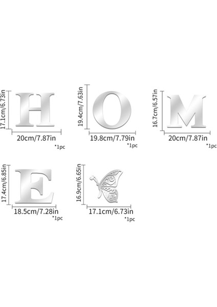 Duvar Dekoru Harf Işaretleri Akrilik Ayna Duvar Sticker Oturma Odası Yatak Odası Ev Dekoru Duvar Için Duvar Süslemeleri, Siyah (Yurt Dışından) modelleri