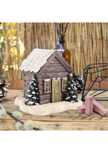 Kütük Kulübe Karlı Kış Tütsü Koni Brülörü, Noel Kulübesi Tütsü Brülörü, Kütük Kulübe Tütsü Brülörü, Oda Tütsü (Yurt Dışından)