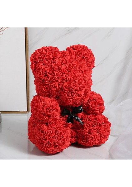 Korunmuş Çiçek Ayı Bebek Pe Sevgililer Günü Hediye Süsleri Hug Bear 25CM Köpük Çiçek Gül Ayı Hediye-A (Yurt Dışından)