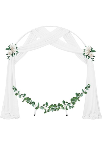 Düğün Kemeri Örtü Kumaşı 1 Panel 29.5 Inç x 19.6 Ft Beyaz Şeffaf Şifon Perde Örtüleri Düğün Töreni Için (Yurt Dışından) indirimleri