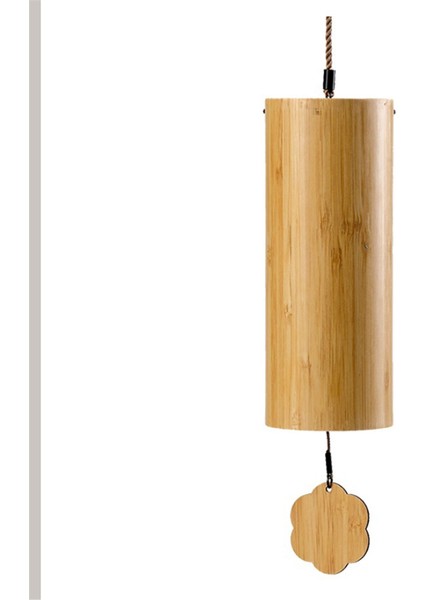 Akor Kış Stili Bambu 8 Ton Akor Rüzgar Çanları Doğal Bambu Rüzgar Çanları Açık Hava Bahçe Pavyonu Dekorasyonları (Yurt Dışından)