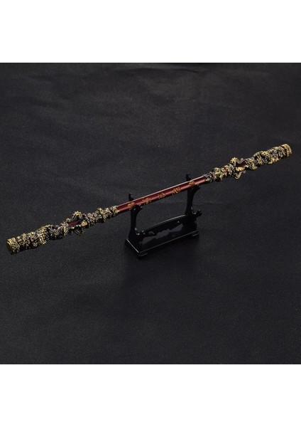 Siyah Efsane Wukong Silahı Ruyi Asası Dövüş Sanatları Bo Asası Oyun Koleksiyonu Masa Odası Dekorasyonu Hediye Bakır (Yurt Dışından)