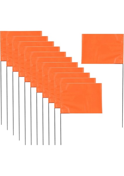 50 Paket Işaretleme Bayrakları, Turuncu Bahçe Bayrakları 15X4X5 Inç, Işaret Bayrakları, Çim Bayrakları Işaretleyicileri, Sulama Bayrakları, Peyzaj Bayrakları (Yurt Dışından)