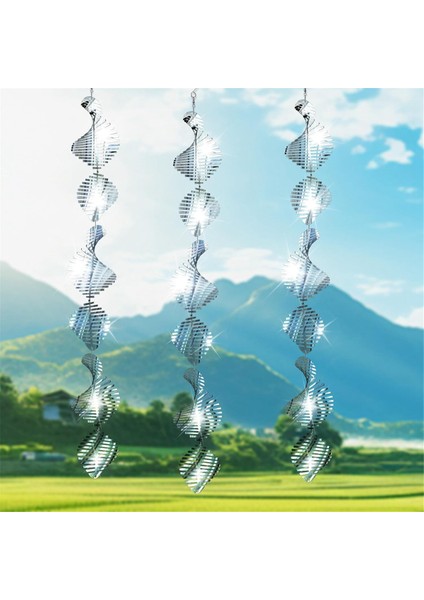 4set Metal Kuş Korkutma Diskleri Kuş Reflektörlü Parlak Rüzgar Döndürücüler, Açık Hava Ev Bahçe Dekorasyonu Asma (Yurt Dışından)