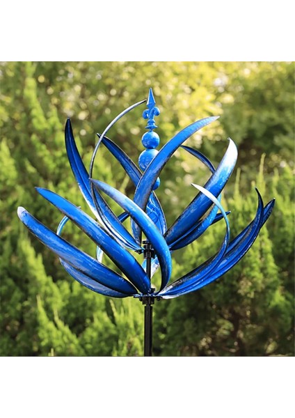 Rüzgar Spinner Metal Fırıldak 3D Rüzgar Enerjili Kinetik Heykel Çim Metal Rüzgar Güneş Spinners Yard ve Bahçe Dekor, B (Yurt Dışından) modelleri