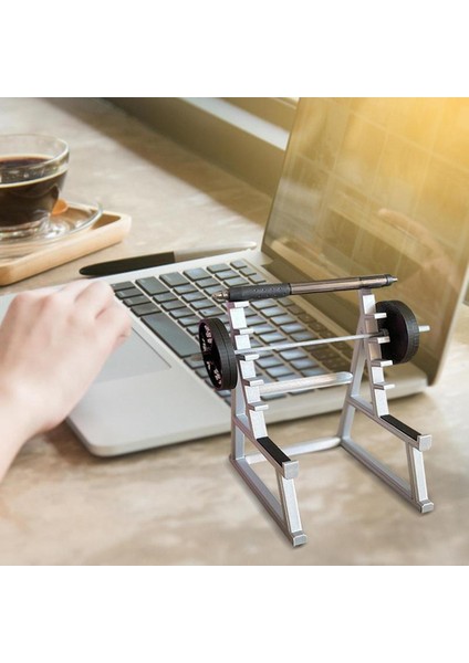 1 Takım Masa Süslemeleri Halter ile Kalem Tutucu Mini Masaüstü Organizatör Spor Meraklıları Masaüstü Süsler (Yurt Dışından) modelleri