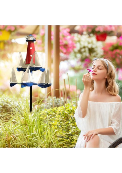 Sanat Rüzgar Heykeli, Yelkenli Yel Değirmenleri Için Benzersiz Tasarım Dış Mekan Bahçe Süslemeleri, Ahlaki Değer, Hediyeler (Yurt Dışından) indirimleri