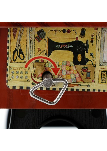 Plastik Mini Dikiş Makinesi Tarzı Müzik Kutusu El Kranklı Vintage Müzik Kutuları Festival Hediyesi Yeni Yıl Hediyesi Doğum Günü Hediyeleri (Yurt Dışından) modelleri