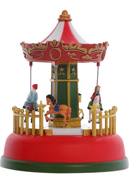 Noel Parlayan Müzik Atlıkarınca Dönme Dolap Yılbaşı Hediyeleri Noel Arifesi Hediyeleri Noel Süsleri Ev Dekorasyon Hediyeler A (Yurt Dışından)