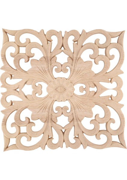 Ahşap Çıkartma Temini Avrupa Tarzı Aplike Gerçek Ahşap Oyma Aksesuarları ve Perakende. Ahşap Oyma 20X20X1CM (Yurt Dışından)