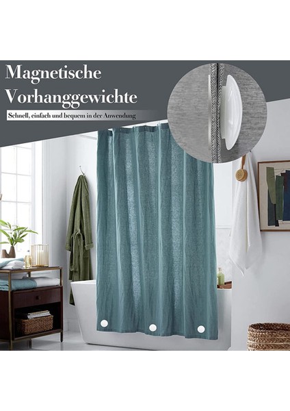 10 Adet Manyetik Perde Ağırlıkları Perdelik Ağırlıkları Mıknatıslı Duş Perdesi Ağırlıkları Alt Masa Örtüsü Perde, Beyaz (Yurt Dışından) modelleri