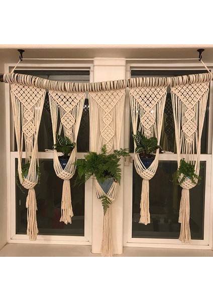 Bahçe Saksıları Yetiştiricilerinin Bitki Askıları Bitki Tutucu Asılı Bitkiler Saksı Sepetleri Balkon Avlu Duvar Dekor (Yurt Dışından)